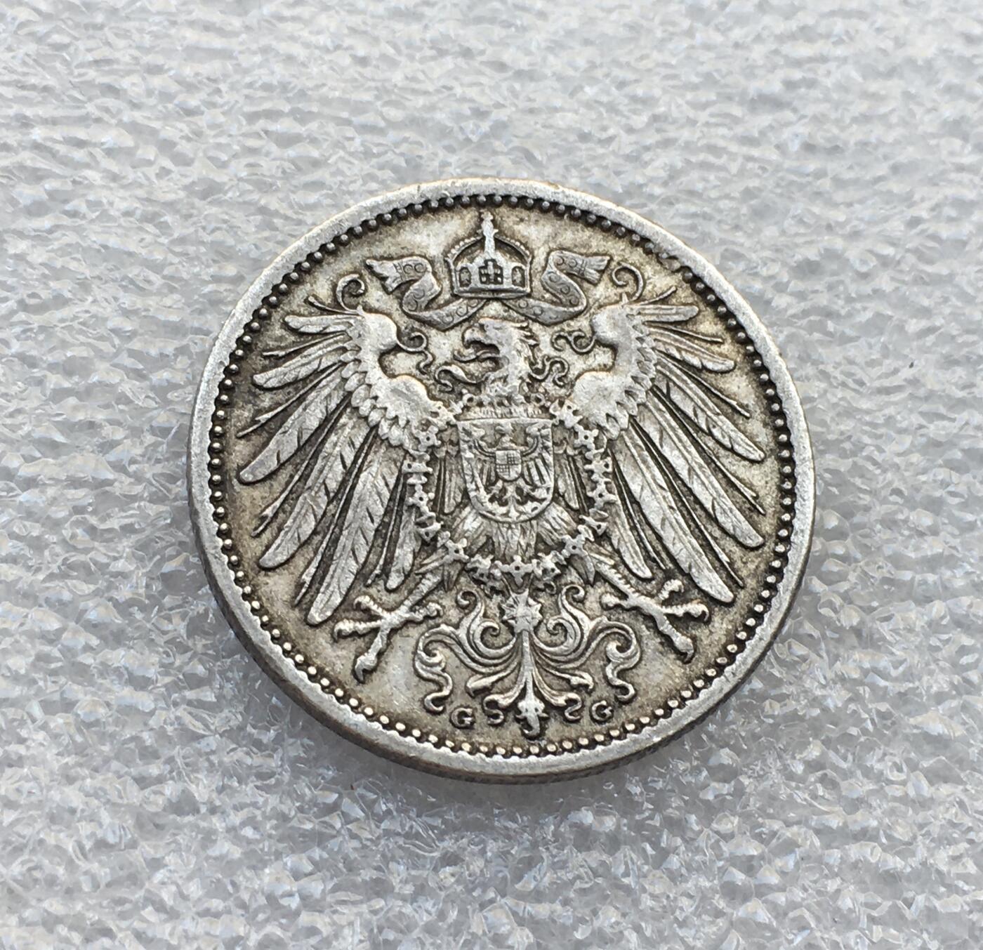 世界钱币专场拍卖 每周二开拍 1904年德国普鲁士1马克银币