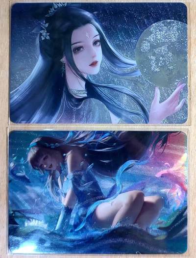 满赠PR！！龙虎卡牌-七八场（满200元包邮，无佣金，每周六结拍，欢迎送拍） - 粗闪+粗彩闪 宁缺卡牌 陆雪琪&西施