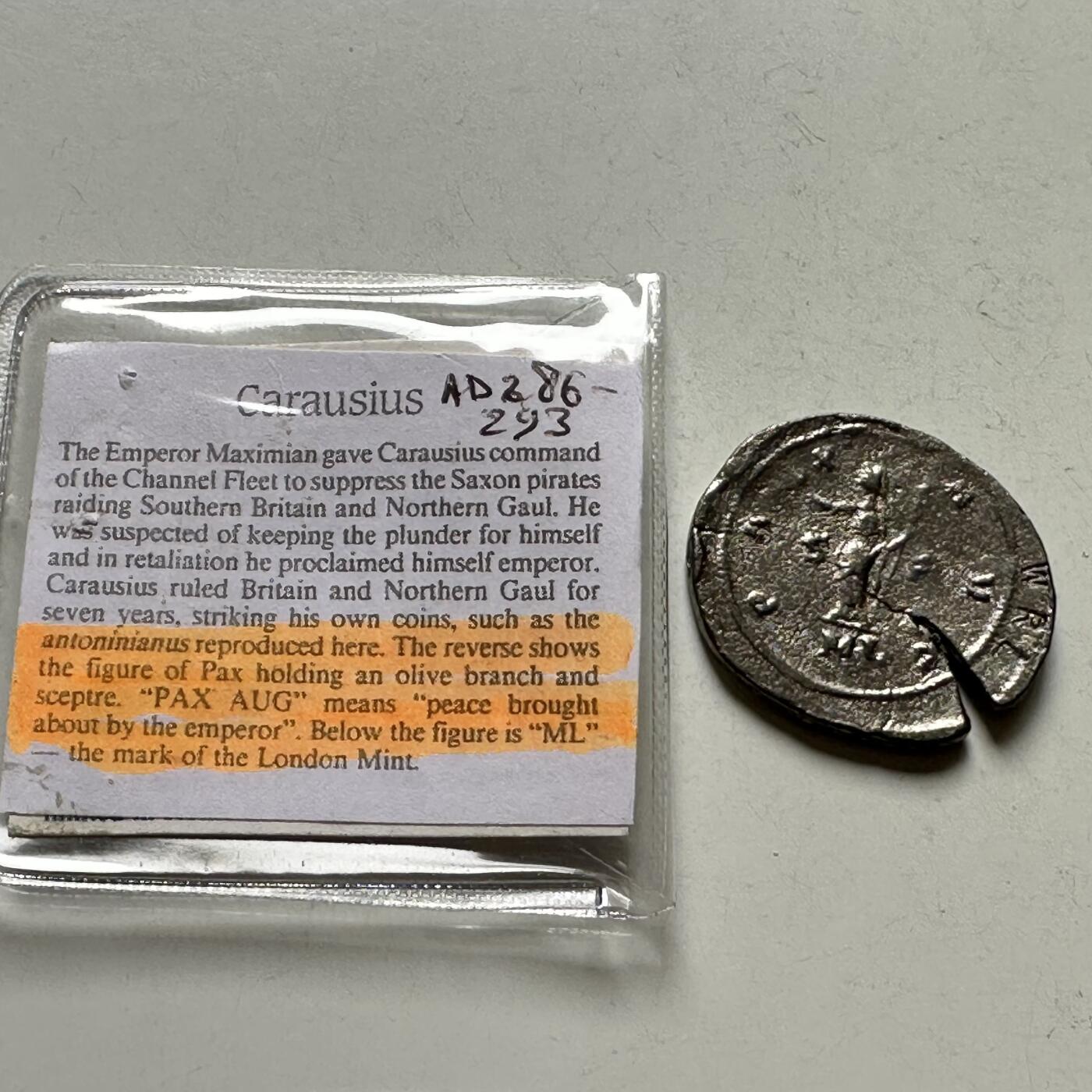 🌹外币初藏🌹🐯2026年第28场   每周二四六晚8️⃣点 接代拍 罗马帝国公元286-293年卡拉乌修斯安东尼尼安银币 复刻币