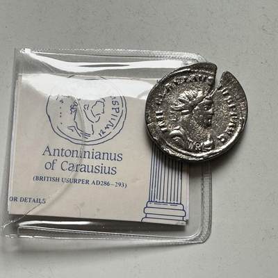 🌹外币初藏🌹🐯2026年第28场   每周二四六晚8️⃣点 接代拍 - 罗马帝国公元286-293年卡拉乌修斯安东尼尼安银币 复刻币