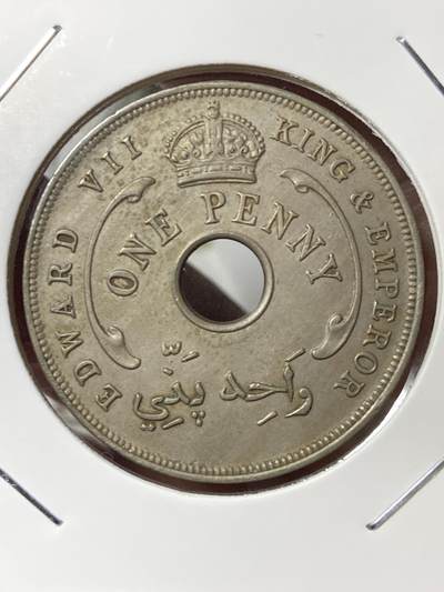 2026年第三十五场(总第二百零四场）外国精品纸夹币场(免佣金) - 少见–英属西非1907年1便士(爱德华七世时期首发年)