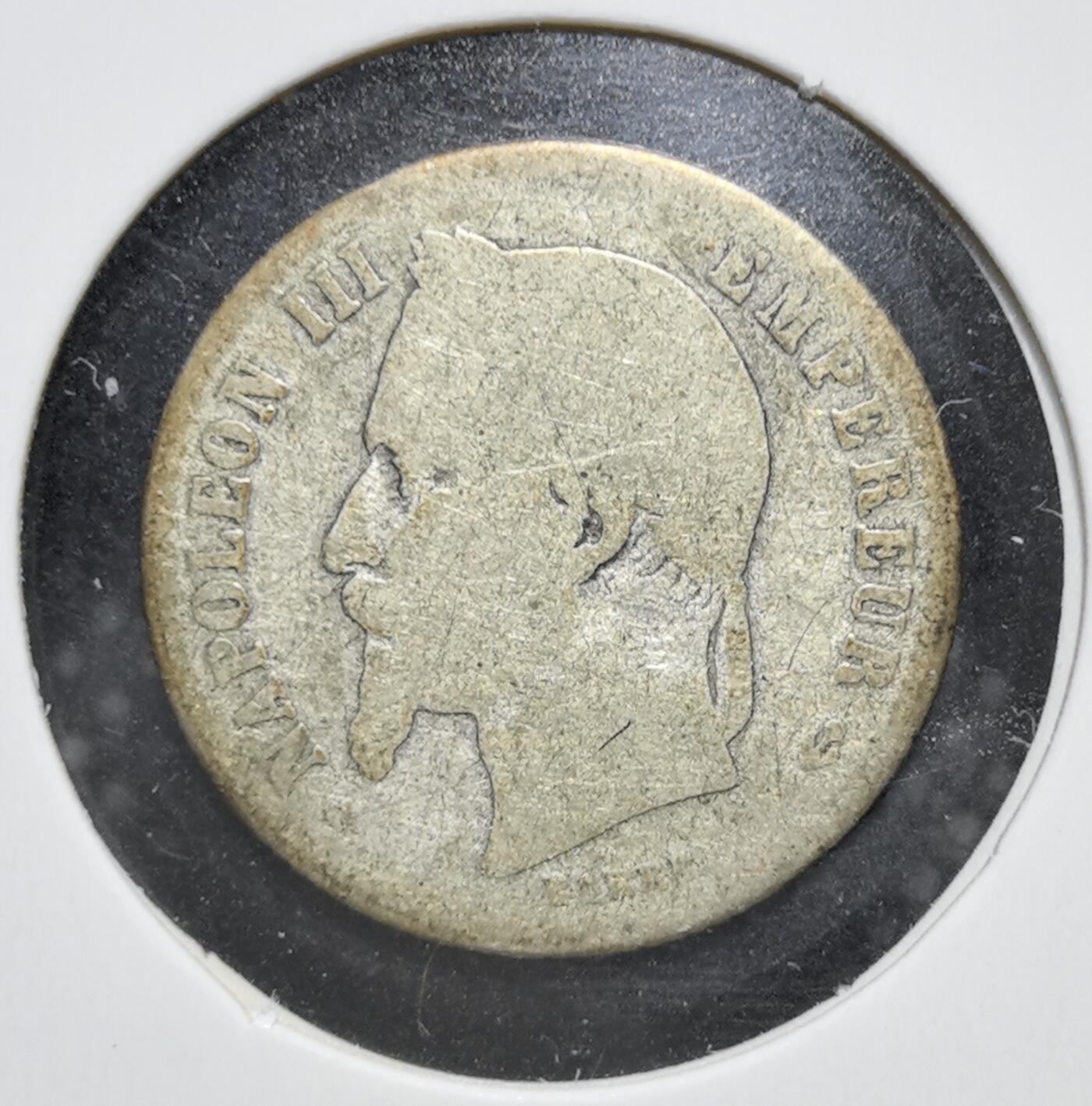 外国优质老铜币银币苏联纪念章，每周六晚九点倒数截拍，满百包邮可寄存，持续收拍 法兰西第二帝国1866年50生丁银币，正面为拿破仑三世头像，背面是帝国皇冠与面值。它诞生于拉丁货币同盟成立初期，是法国工业革命与帝国扩张期的流通货币，1870 年普法战争后随帝国终结而停铸。