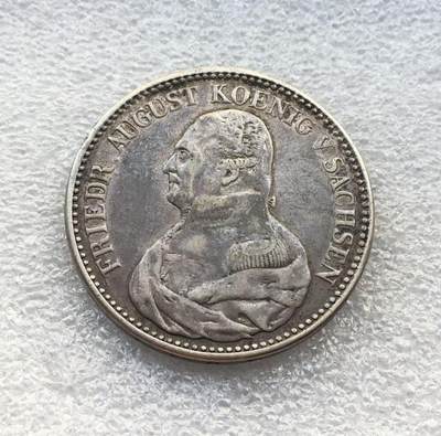 世界钱币专场拍卖 每周二开拍 - 1826年德国萨克森奥古斯特1泰勒银币