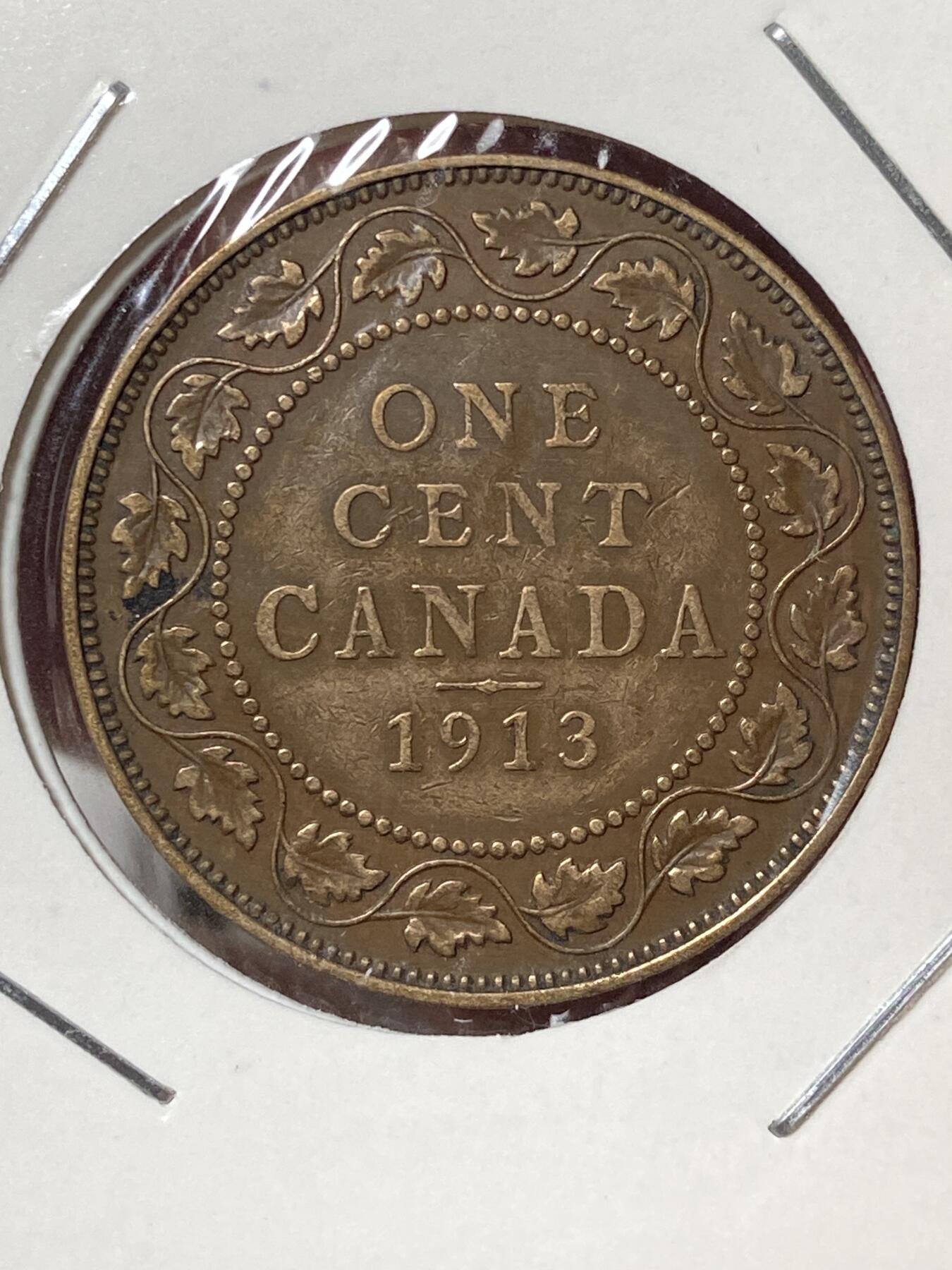 2026年第三十五场(总第二百零四场）外国精品纸夹币场(免佣金) 流通好品–加拿大🇨🇦1913年1分(乔治五世第二版)