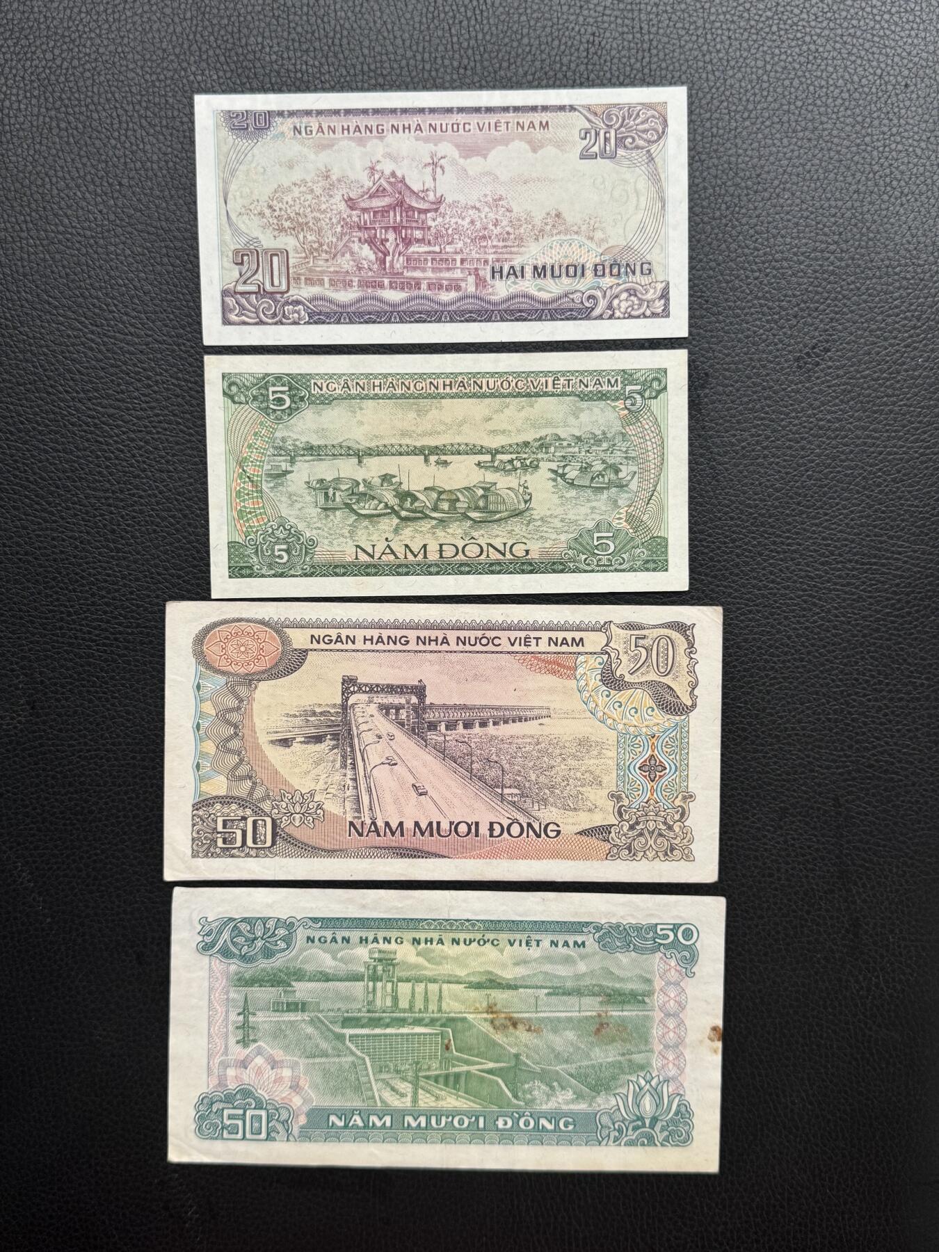 桂P钱币文化工作室拍卖第四十八期 越南1985年版纸币一组，5盾20盾是全新票