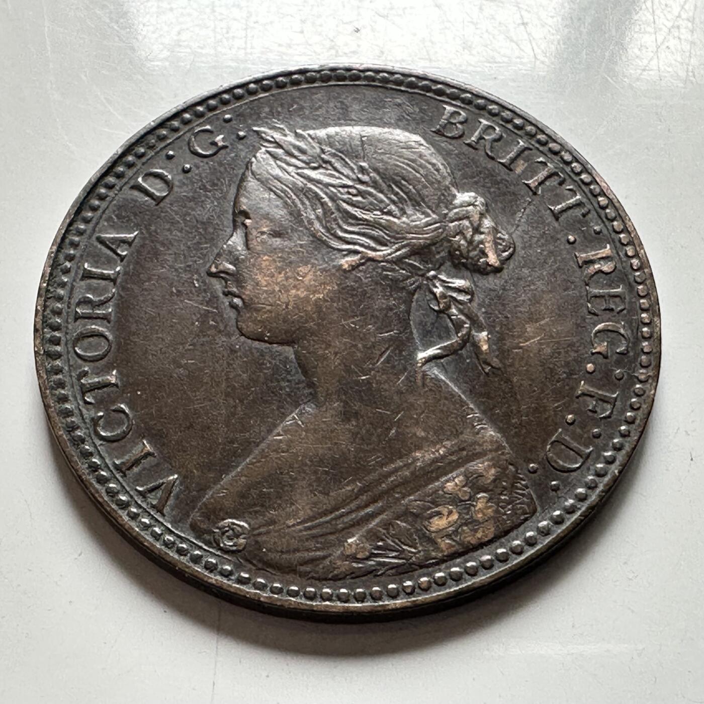 🌹外币初藏🌹🐯2026年第28场   每周二四六晚8️⃣点 接代拍 英国1860年维多利亚半便士