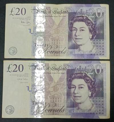 【游宝拍卖】丙午马年第12期 - 英国-20镑【2006版 一签+二签 流通品相】