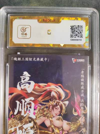 阳大大卡牌拍卖第104期（持续收拍品，周五晚上九点截拍，进群福利早知道） 【保粹爆金10星】2024 卡玩帕克 魂姬三国炫光典藏卡 群・高顺姬 折光粗闪