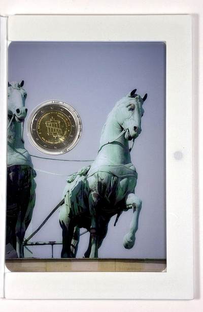 【雨安】【直播拍卖】【第0127期-裸币套币】2026-03-13 周五 19:30 (金价1140, 银价21.50) - [现代装帧] San Marino 欧元 圣马力诺 2欧元 2015年 德国统一25周年