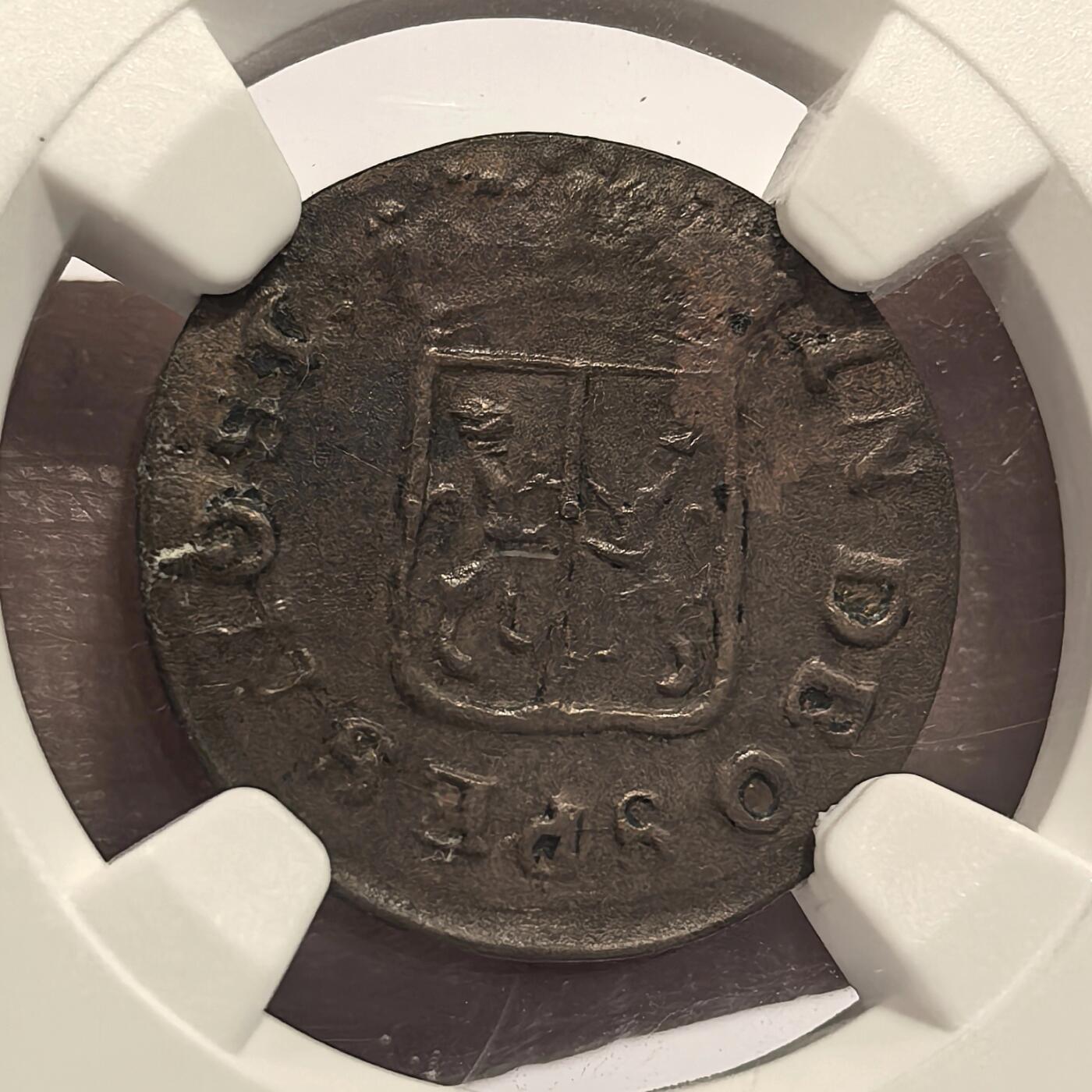 博洋堂世界钱币拍卖第164期（全场包邮） NGC AU 荷属东印度公司（VOC）1790年1/2Duit铜币，格尔德兰省铸造，少见品种
