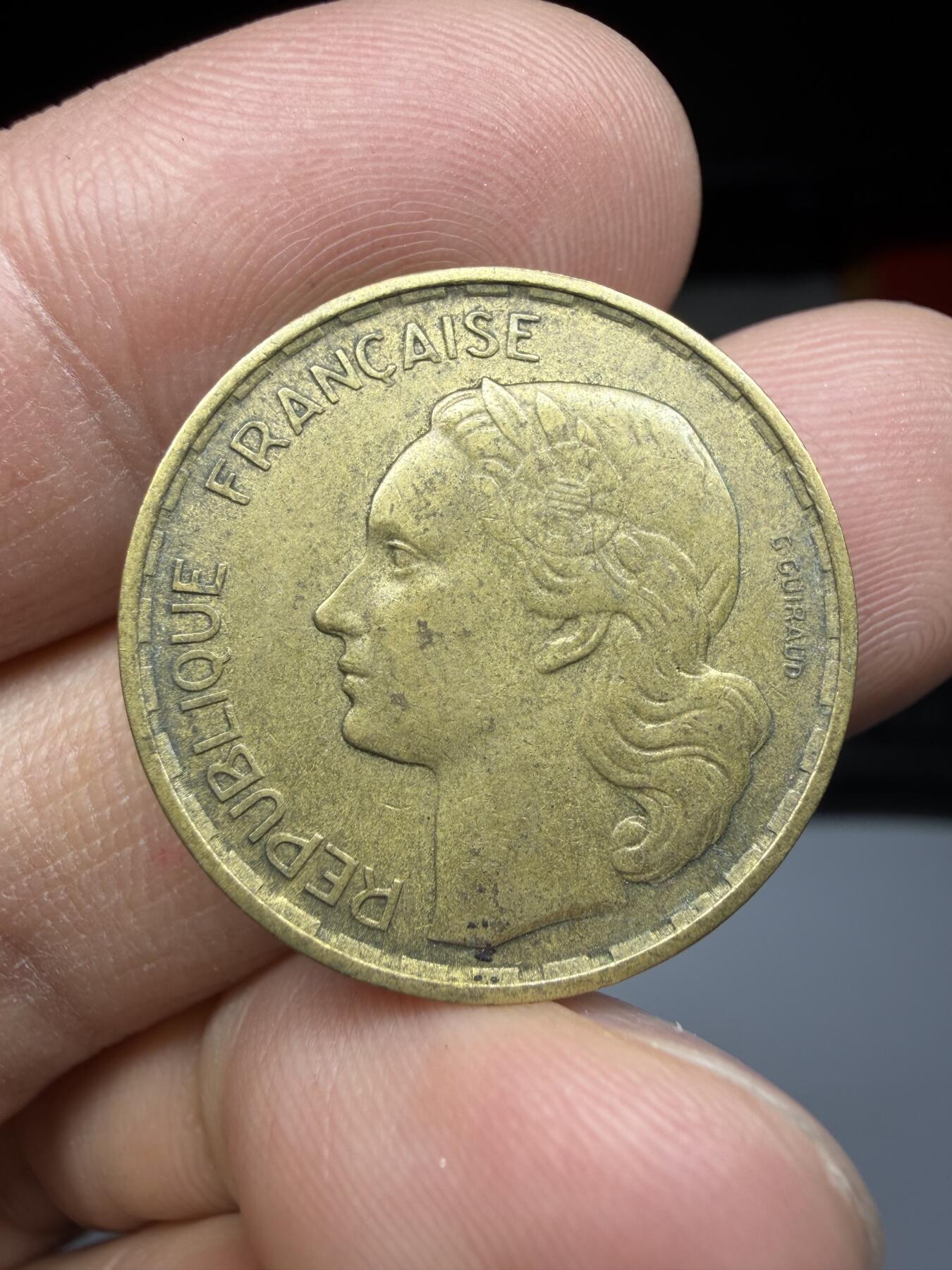 2026年集古藏今外币拍卖第三期-第3场—（总第313拍），可以寄存60天，满160元包邮。 1953年法国20法郎