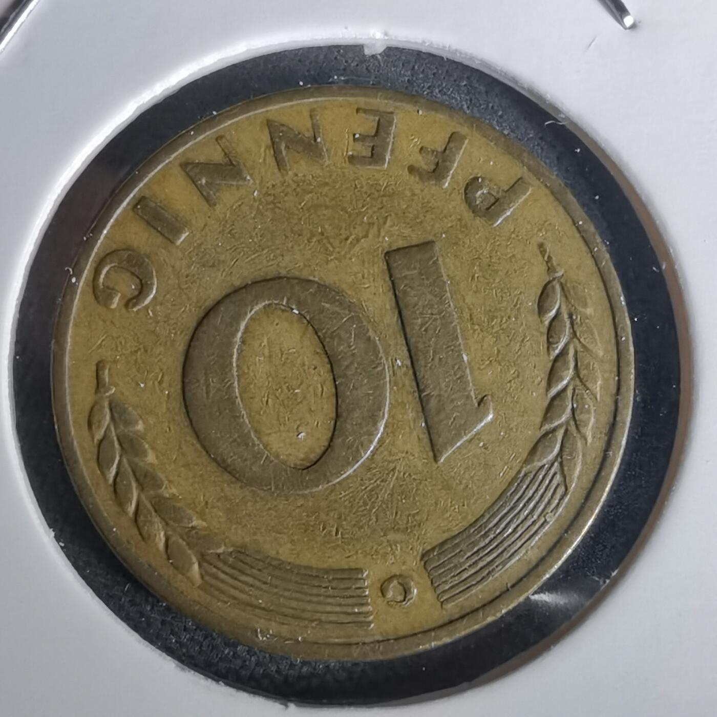 沼泽如烟--第1020场 德国1950年10芬尼