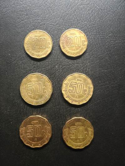 荟藏特别场次第七期——“社长的钢镚堆” - 墨西哥硬币批量六个