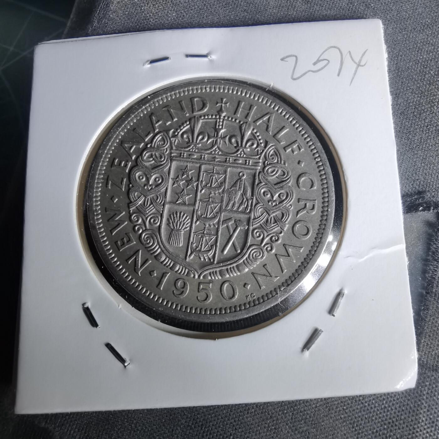 沼泽如烟--第1020场 新西兰1950年半克朗