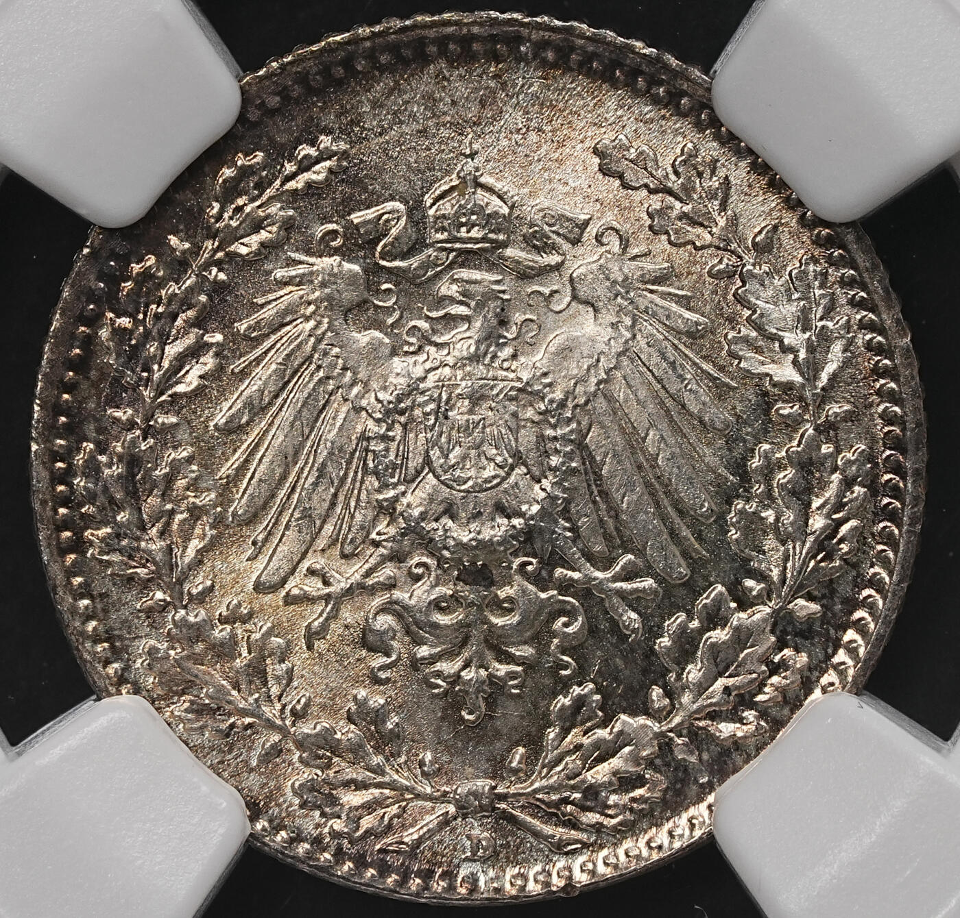 修遠堂世界钱币第107期 NGC评级 德国1/2马克3枚