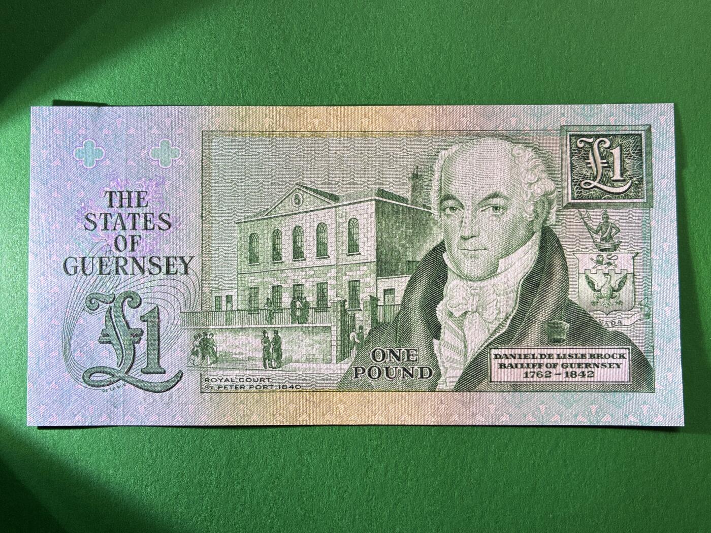 咖啡豆•收藏 2026年Mar_19th世界各国纸币拍卖 根西岛 1980-89年 1镑 全新UNC 外国 欧洲纸币