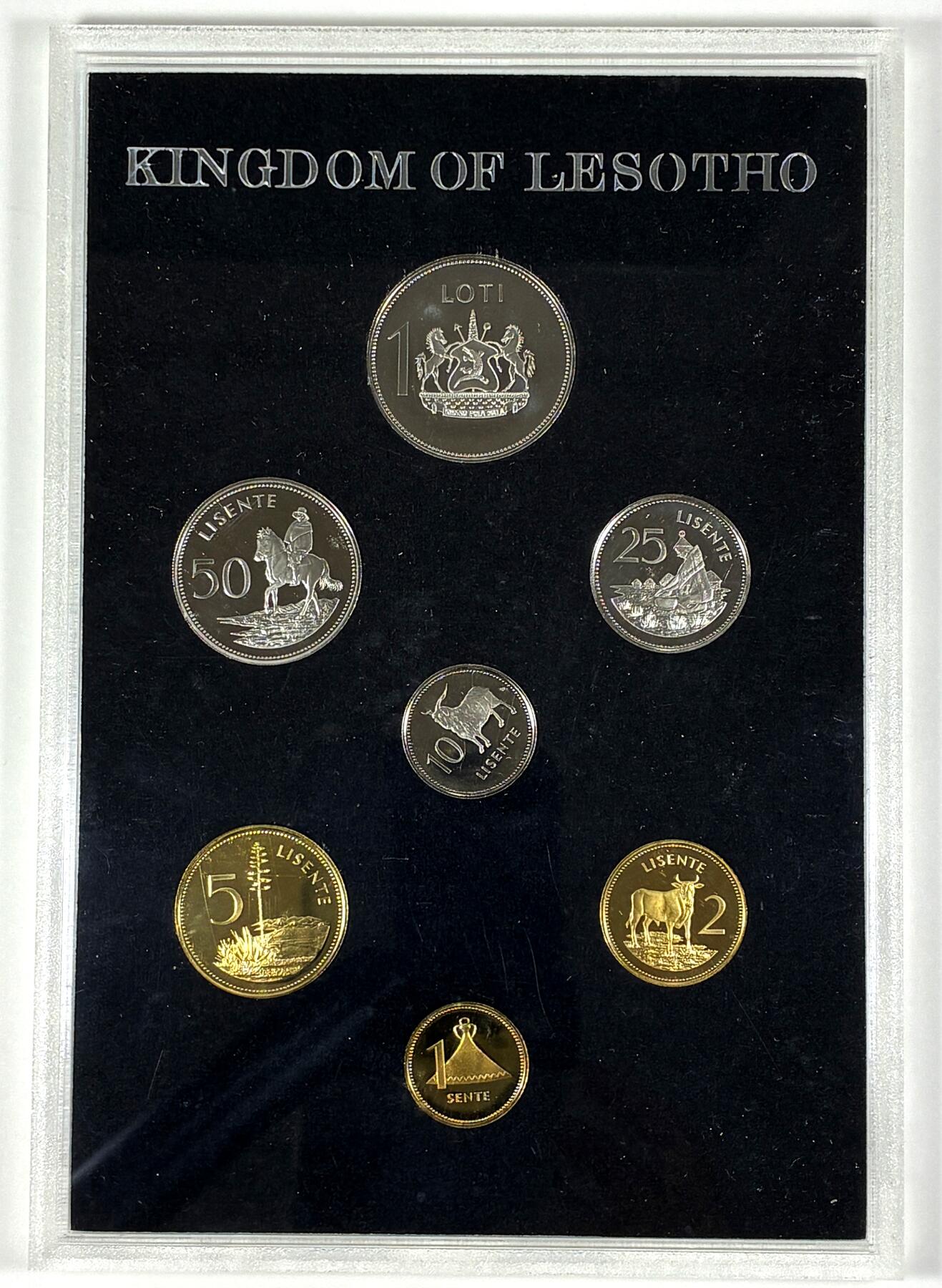 【雨安】【直播拍卖】【第0127期-裸币套币】2026-03-13 周五 19:30 (金价1140, 银价21.50) [现代套币] Lesotho 莱索托 套币 1979年