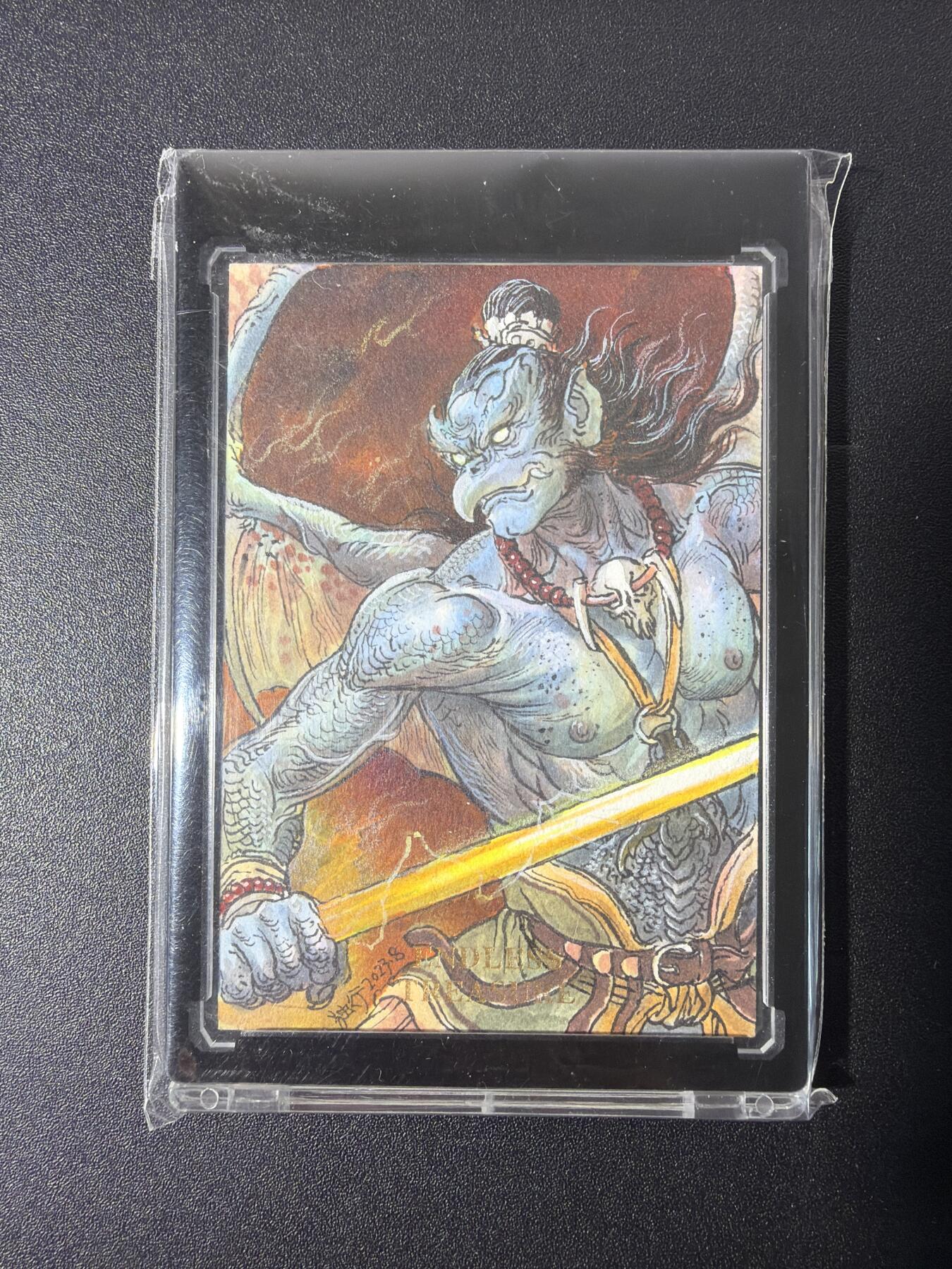 NO.27 好又多金牌大场，每周一站式配齐，方便凑单！（周6晚9点截拍，卖家送拍0抽成！） 【1/1手绘卡】独行正明老师手绘 雷震子 【金棍一挥山岳动，风雷双翅破苍穹】