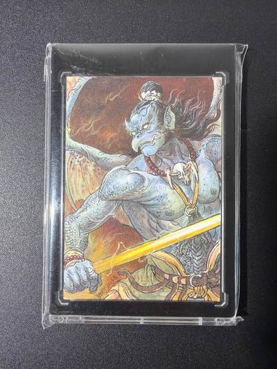 NO.27 好又多金牌大场，每周一站式配齐，方便凑单！（周6晚9点截拍，卖家送拍0抽成！） - 【1/1手绘卡】独行正明老师手绘 雷震子 【金棍一挥山岳动，风雷双翅破苍穹】