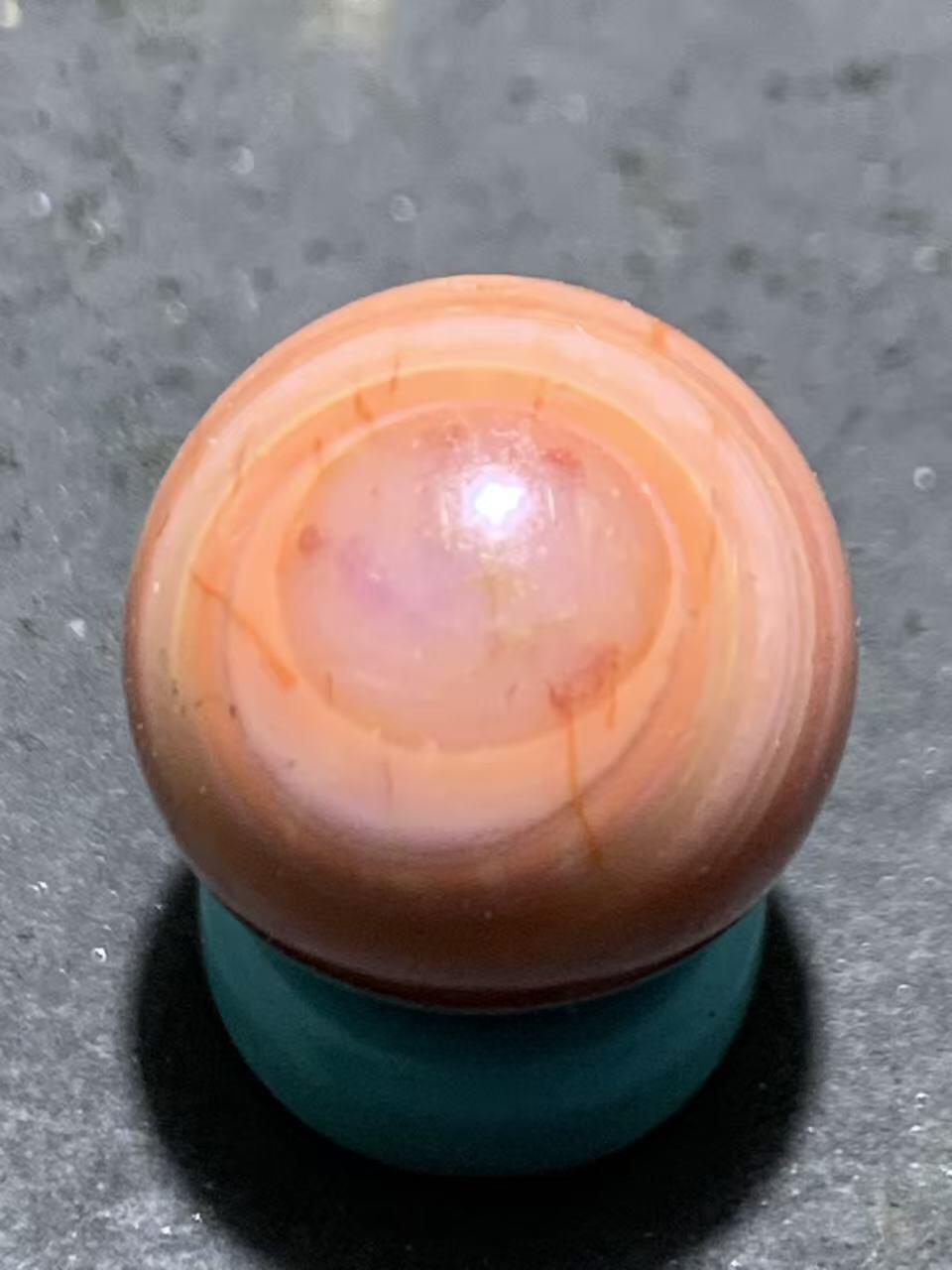 精美川料天眼纹南红玛瑙圆珠一颗！
