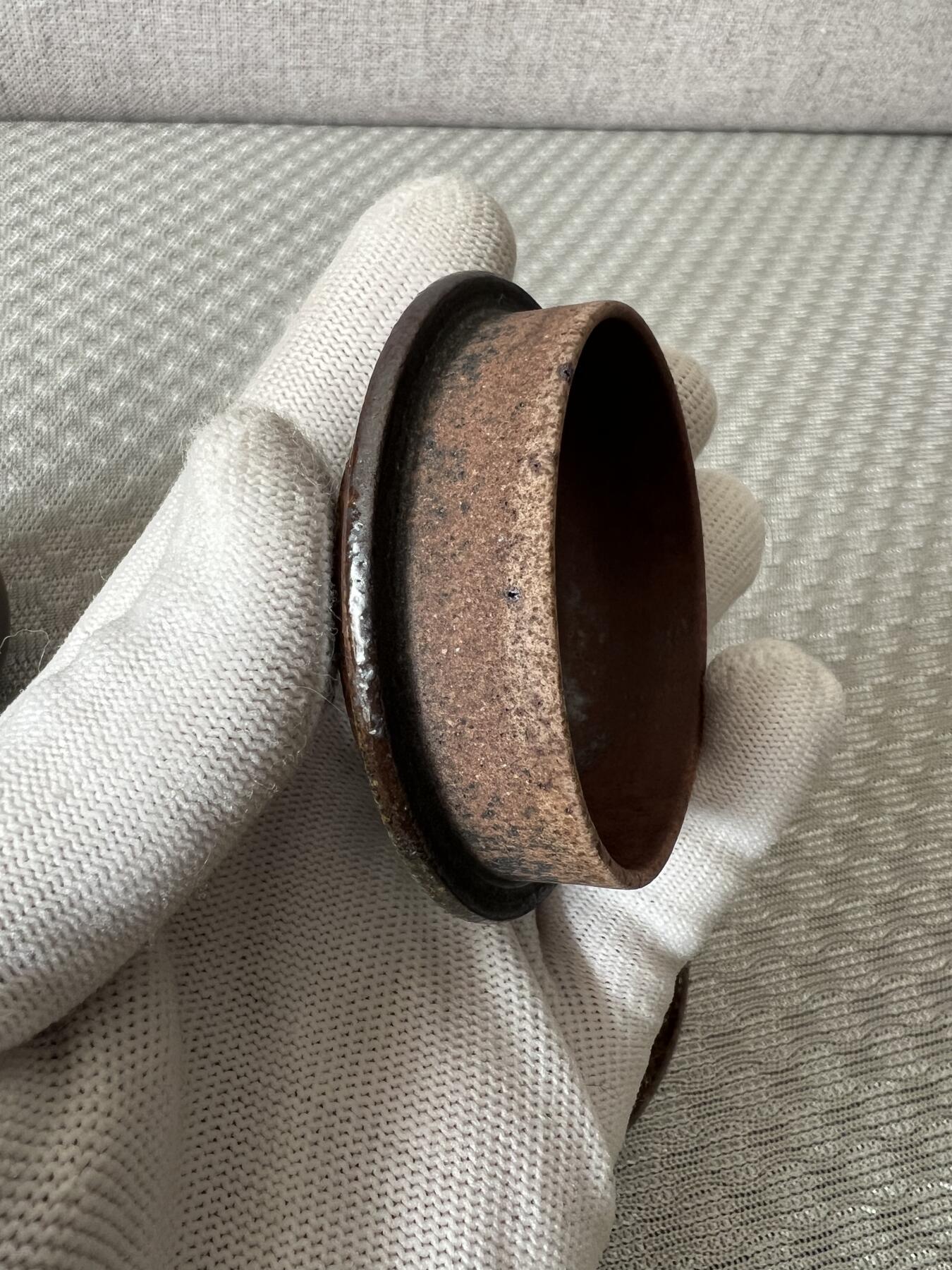 零元拍：原矿紫砂壶柴烧扁虚+柴烧主人杯（130CC左右）