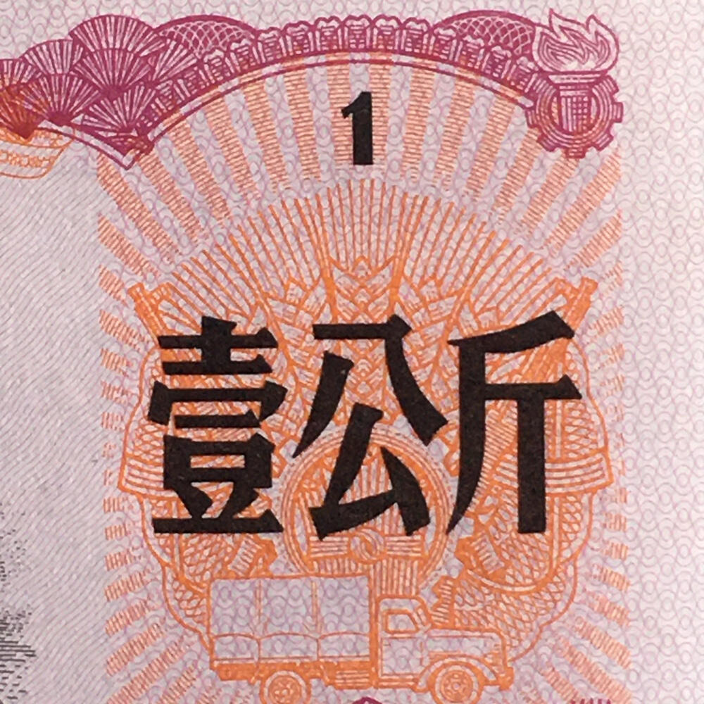 珍稀1971年壹公斤君用汽油票经典人物票全新品相未流通1枚原版真品如图供应票证旧藏文玩艺术收藏