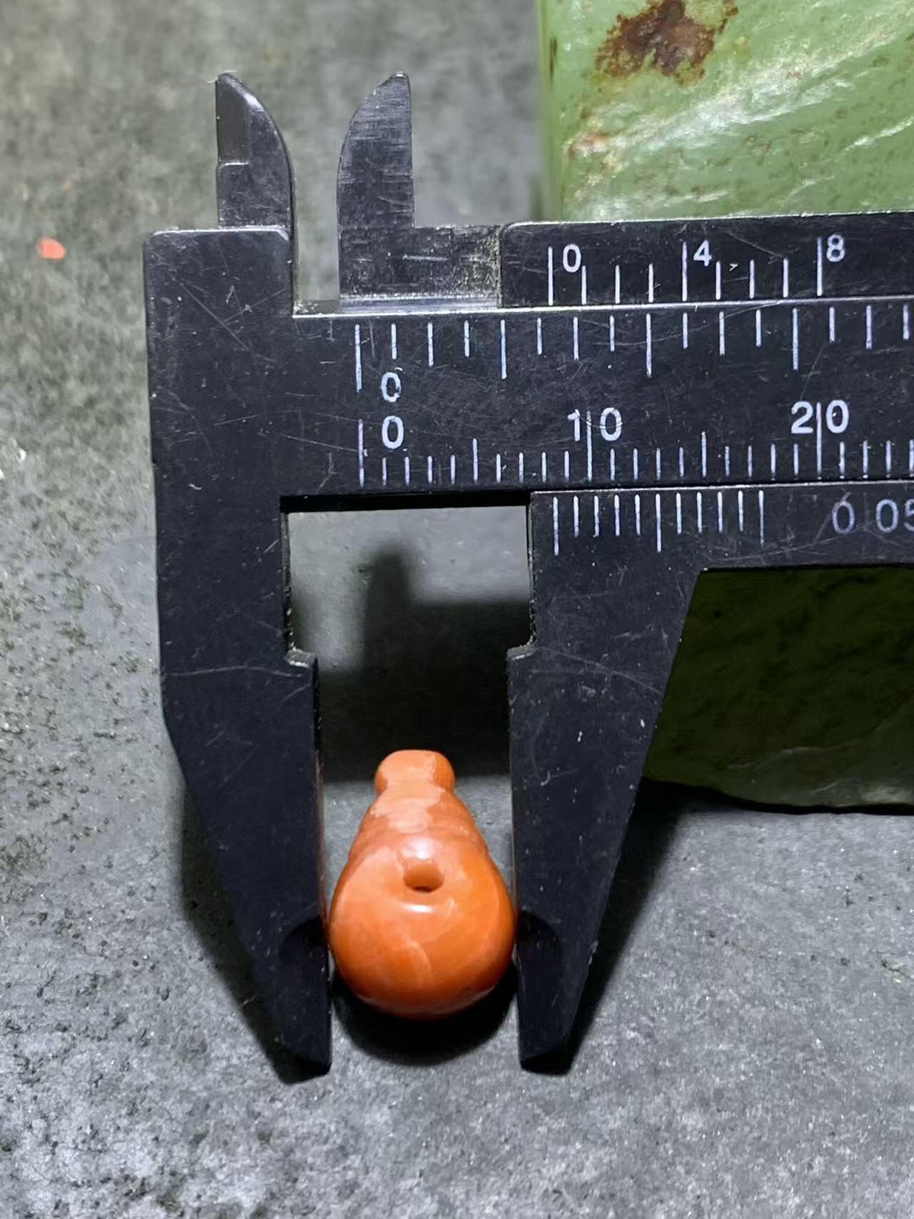 川料南红玛瑙冻料柿子红一体迷你通货小三通一个