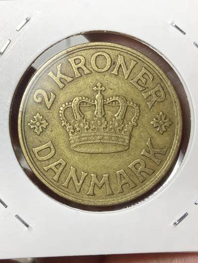 2026年第三十五场(总第二百零四场）外国精品纸夹币场(免佣金) - 少见流通好品–丹麦🇩🇰1939年2克朗(克里斯蒂安十世第三版，N; GJ版)