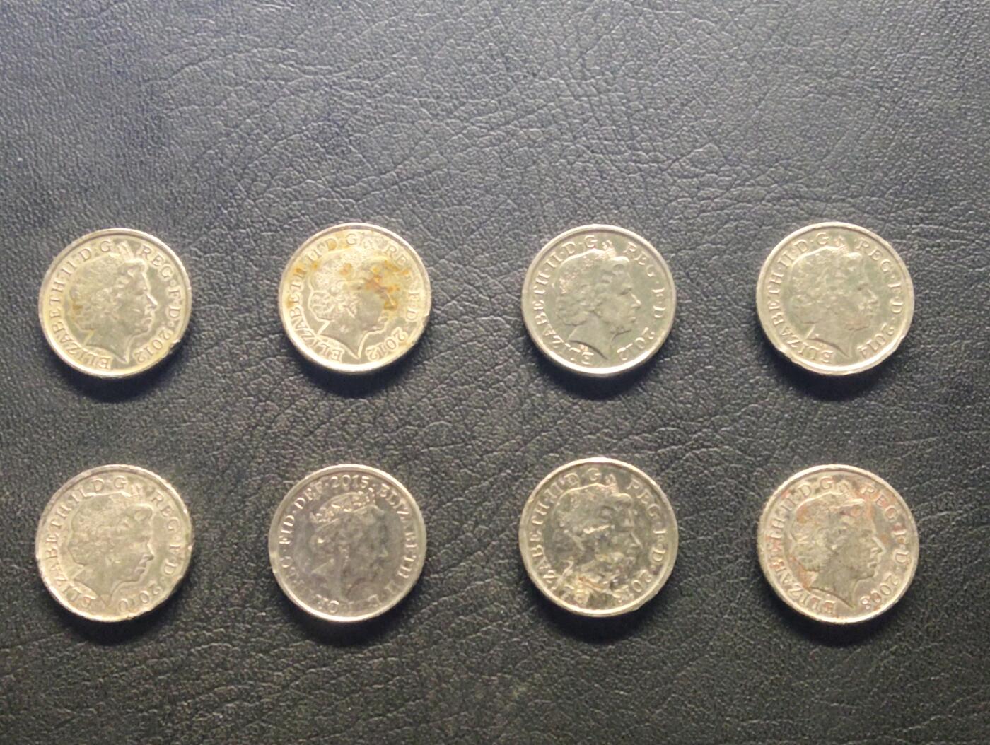 荟藏特别场次第七期——“社长的钢镚堆” 英国盾徽版5便士批量八个