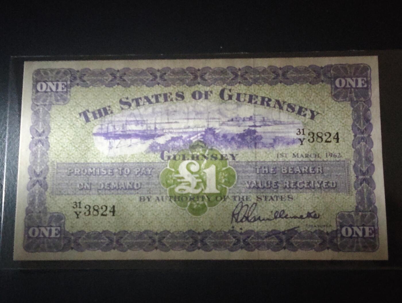 2026三月第二期，总219期 根西岛1962年1镑UNC 少见早期品种