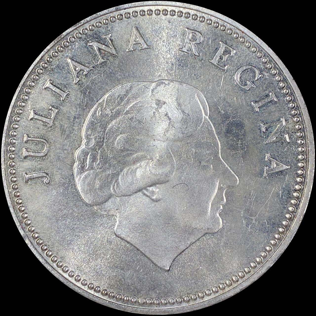 【雨安】【直播拍卖】【第0127期-裸币套币】2026-03-13 周五 19:30 (金价1140, 银价21.50) [现代裸币] Netherlands Antilles 荷属安的列斯 25盾 1978年