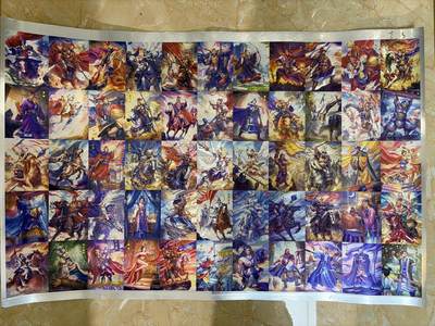 NO.27 好又多金牌大场，每周一站式配齐，方便凑单！（周6晚9点截拍，卖家送拍0抽成！） - 百里 满江红 未裁切粗闪大卡 整版55张