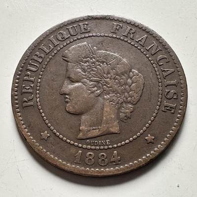 🌹外币初藏🌹🐯2026年第28场   每周二四六晚8️⃣点 接代拍 - 法国1884年五分