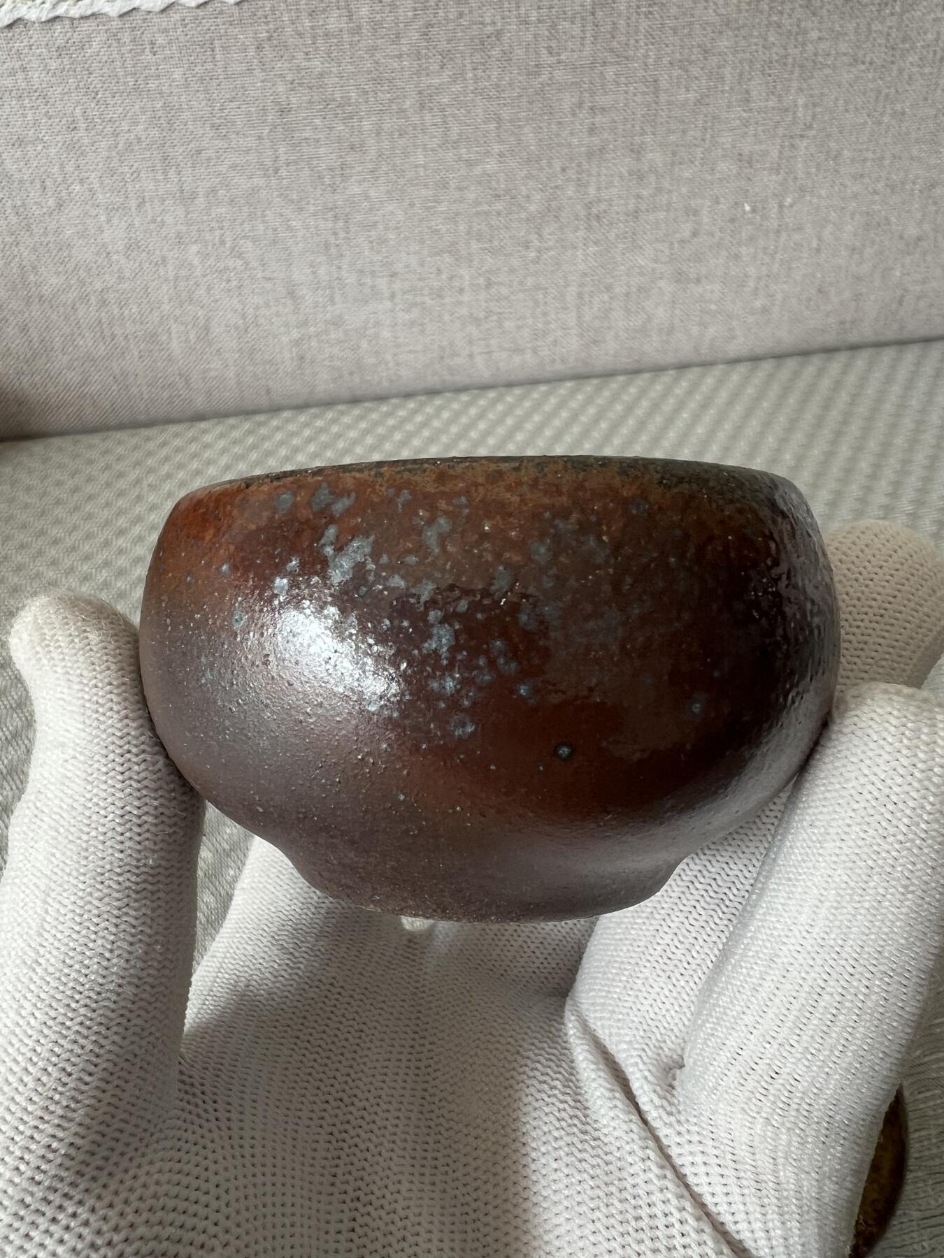 零元拍：原矿紫砂壶柴烧扁虚+柴烧主人杯（130CC左右）