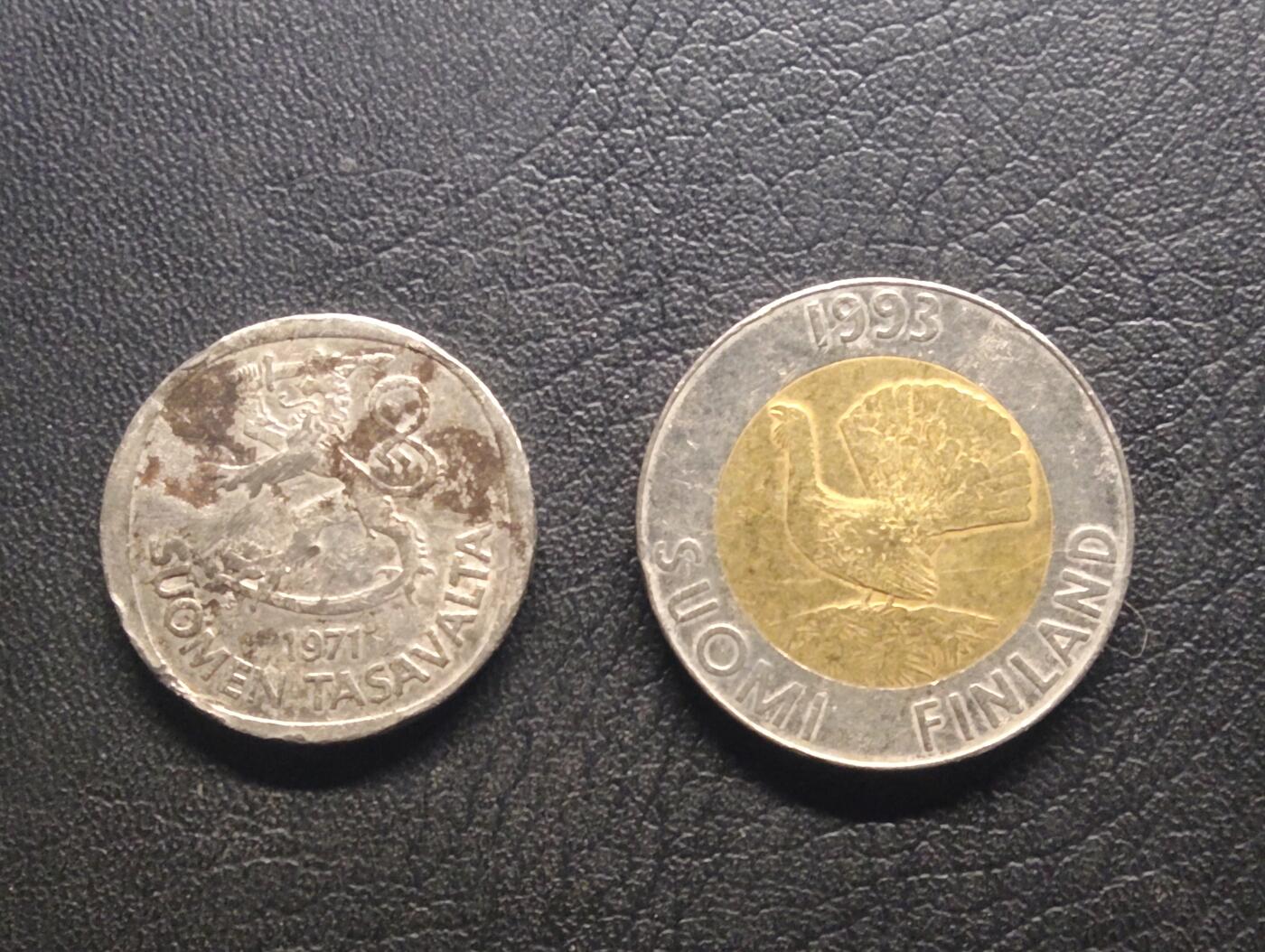 荟藏特别场次第七期——“社长的钢镚堆” 芬兰硬币批量两个 1+10马克