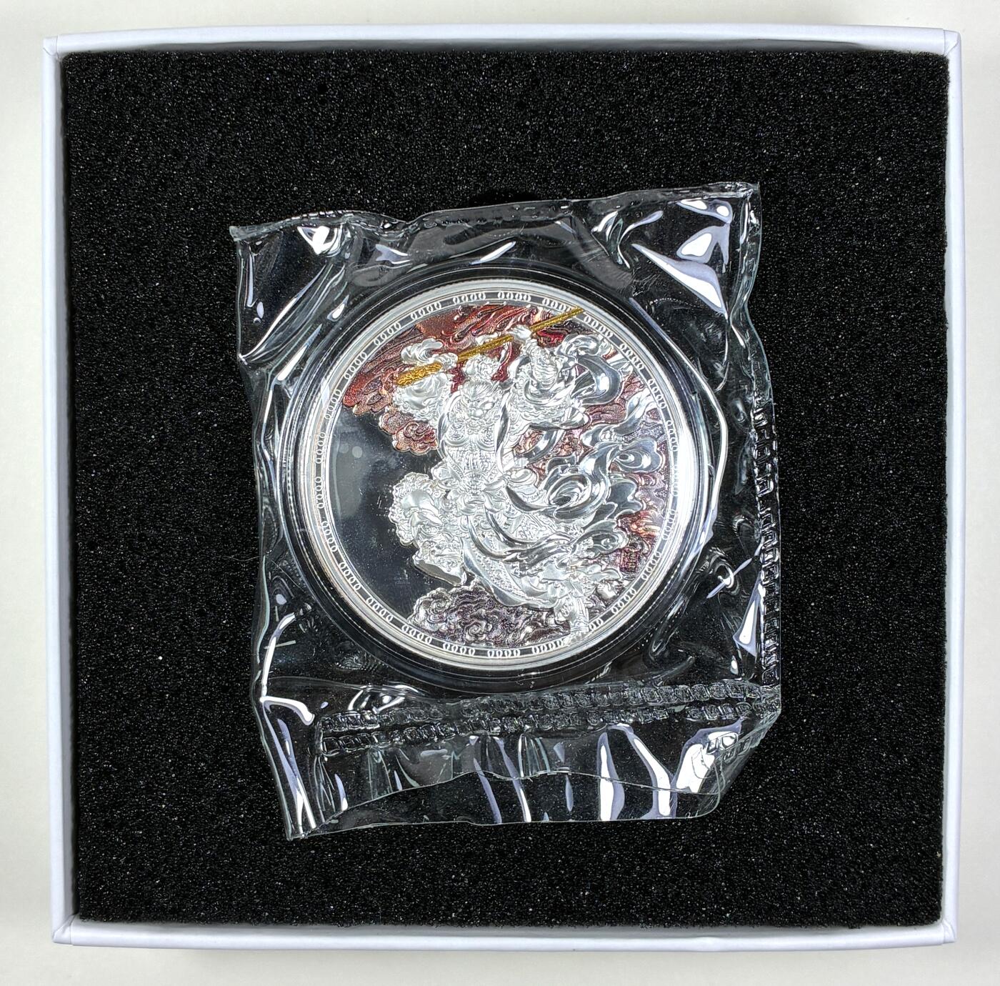 【雨安】【直播拍卖】【第0127期-裸币套币】2026-03-13 周五 19:30 (金价1140, 银价21.50) [现代装帧] Cameroun 喀麦隆 1000法郎 2024年 孙悟空齐天大圣