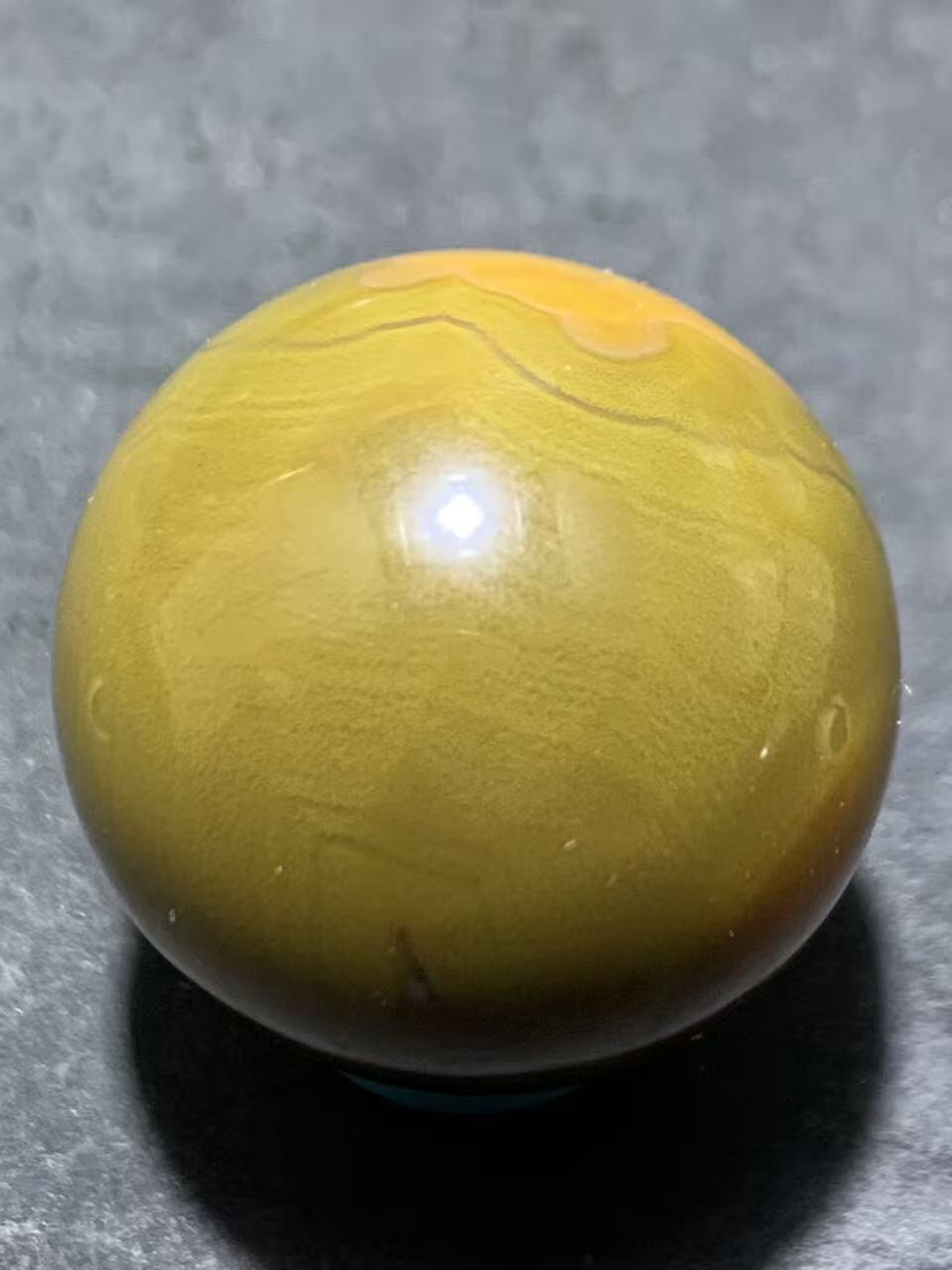 精美拉丝料天眼纹战国红玛瑙圆珠一颗！