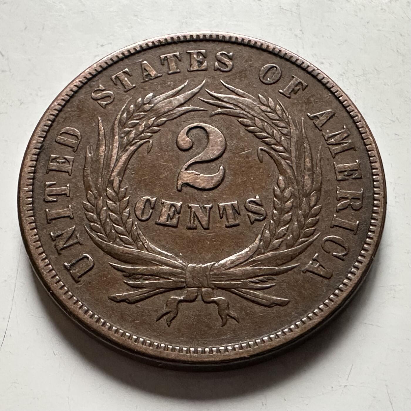 🌹外币初藏🌹🐯2026年第28场   每周二四六晚8️⃣点 接代拍 美国1864年2分 少见好品