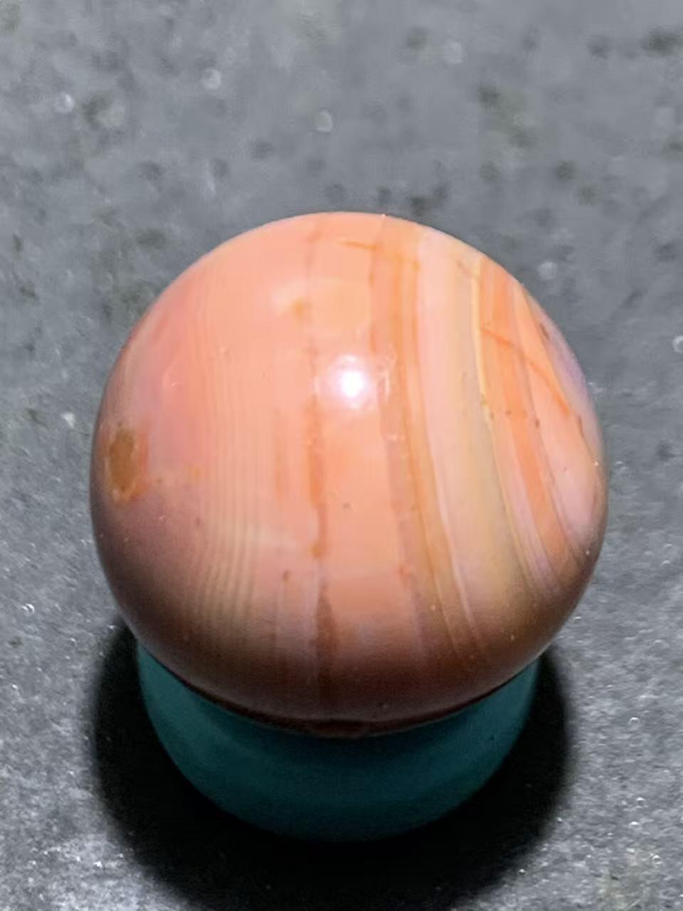 精美川料天眼纹南红玛瑙圆珠一颗！