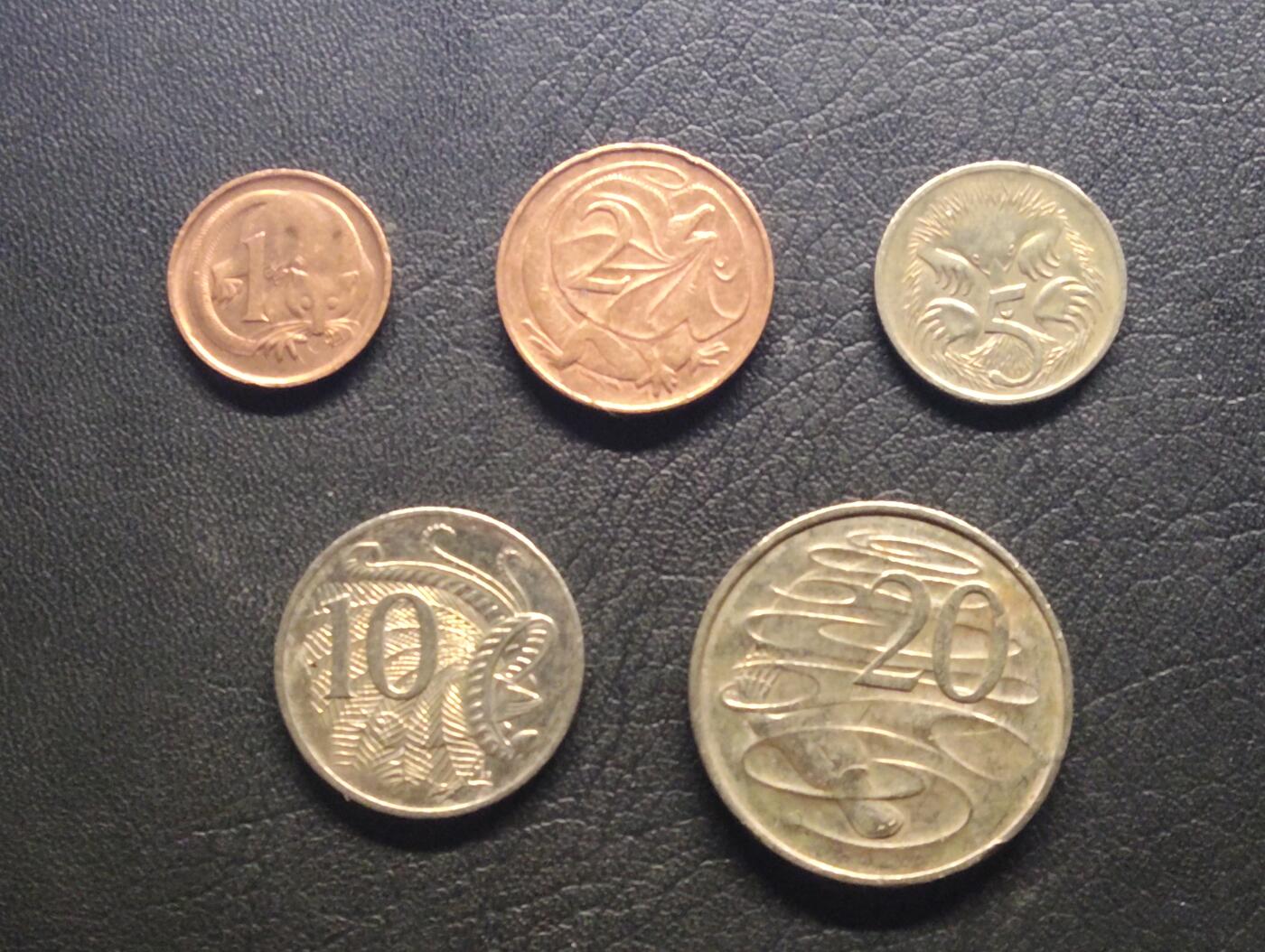 荟藏特别场次第七期——“社长的钢镚堆” 澳大利亚套币 1+2+5+10+20分