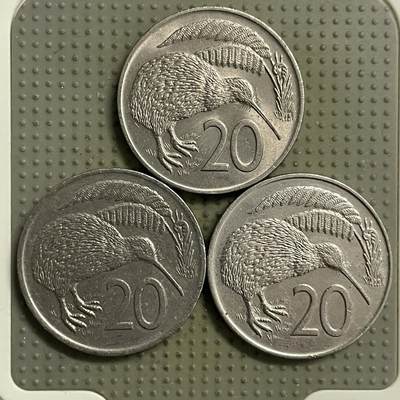 2026年第34场各国散币拍卖（总第184场） - 新西兰20分3枚