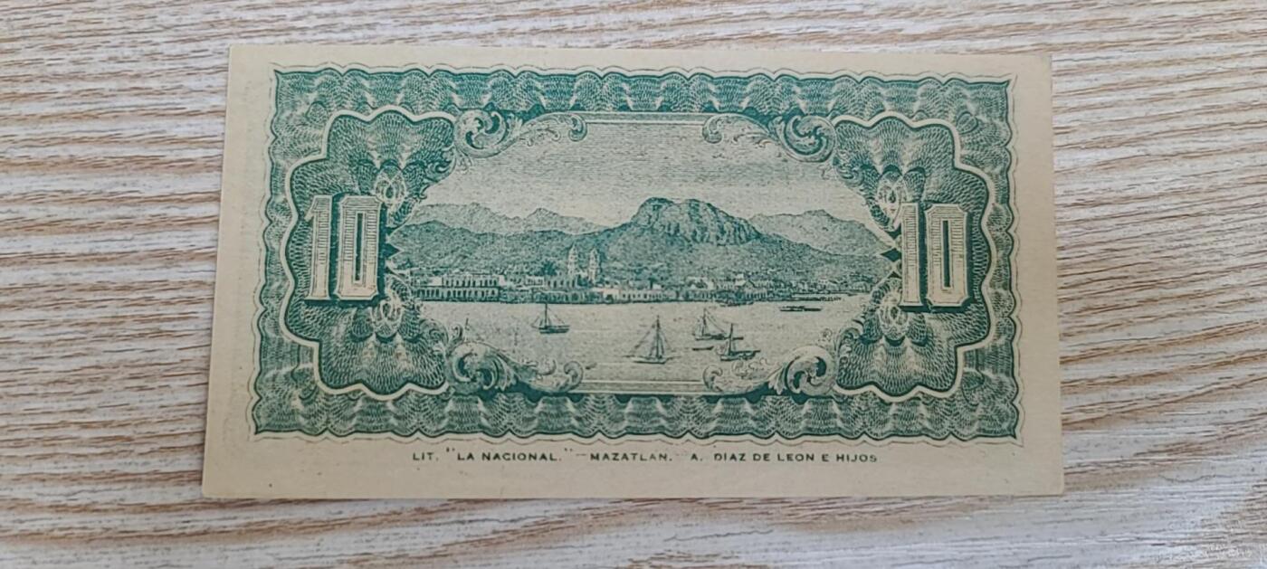 【币将精彩】纸币杂项拍卖（2026-3-15） 墨西哥1914年 10分纸币unc