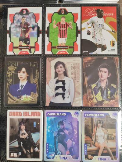 阳大大卡牌拍卖第104期（持续收拍品，周五晚上九点截拍，进群福利早知道） - 文体明星合集 散卡9张 各工艺都有 带卡页卡膜