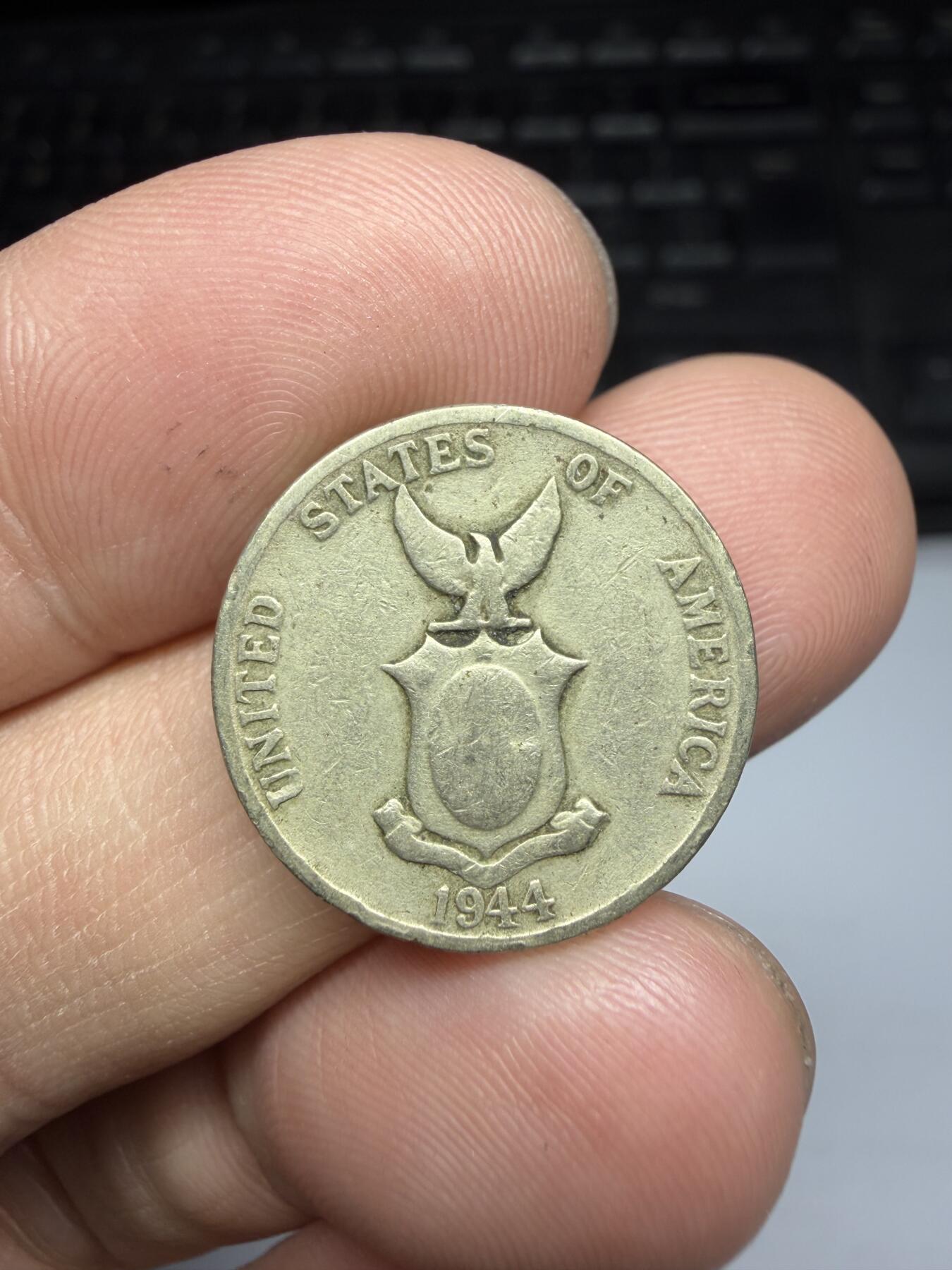 2026年集古藏今外币拍卖第三期-第3场—（总第313拍），可以寄存60天，满160元包邮。 1944年美属菲律宾5分