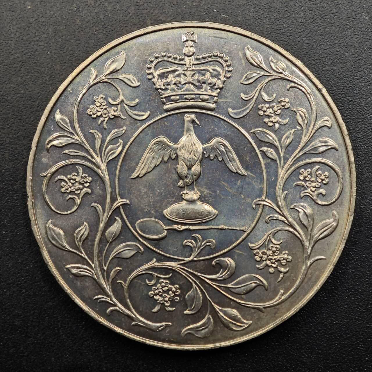 【淘币小摊】实时拍第八百八十拍   散币场    每周一统一发货 英国1977年女王登基银禧克朗纪念币