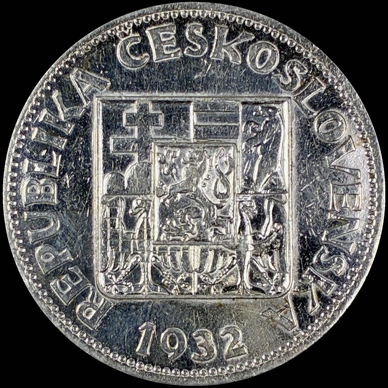 【雨安】【直播拍卖】【第0127期-裸币套币】2026-03-13 周五 19:30 (金价1140, 银价21.50) [裸币各国] Czechoslovakia 捷克斯洛伐克 10克朗 1932年