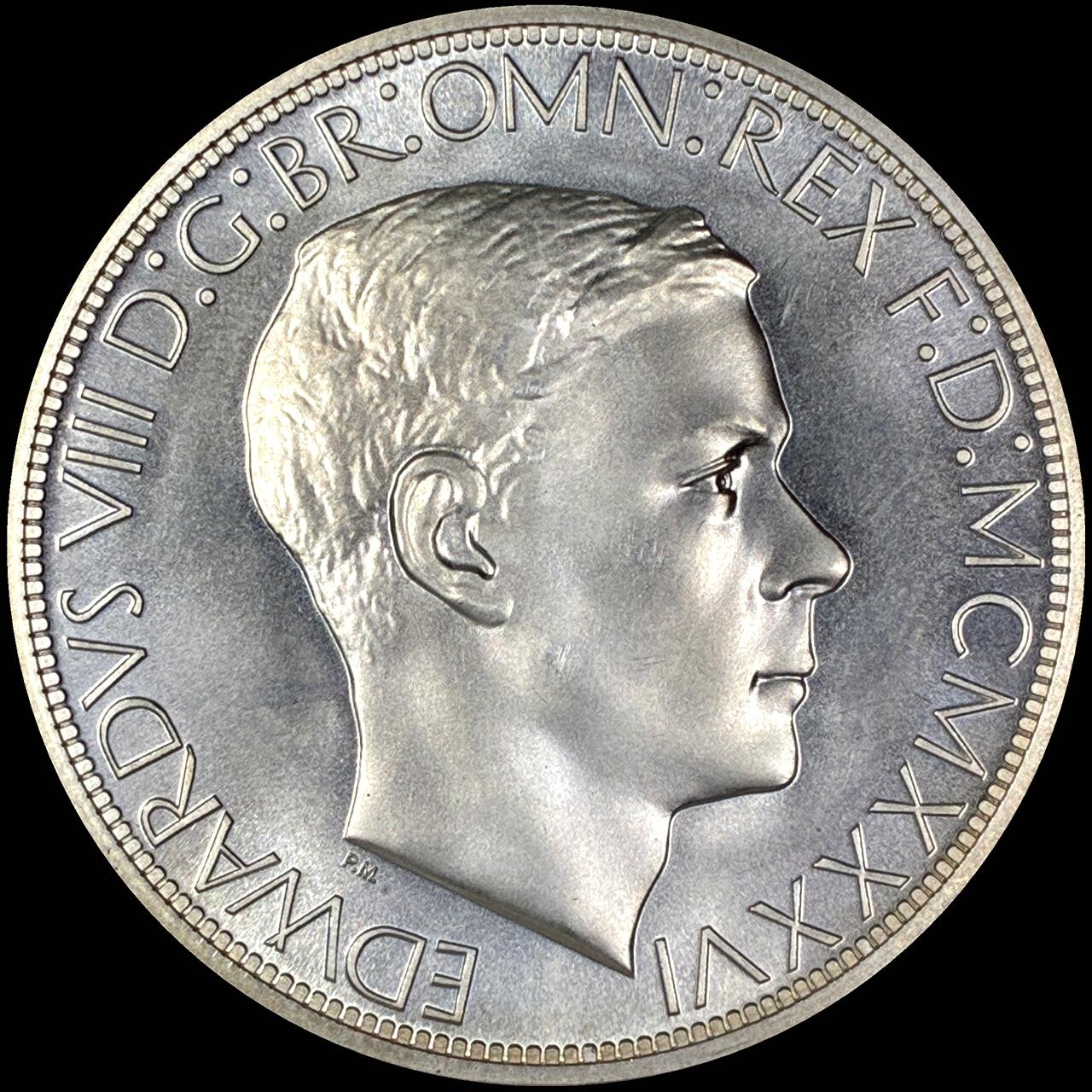 【雨安】【直播拍卖】【第0127期-裸币套币】2026-03-13 周五 19:30 (金价1140, 银价21.50) [裸币各国] Great Britain 英国 1克朗 1936年 爱德华八世 精制 后铸