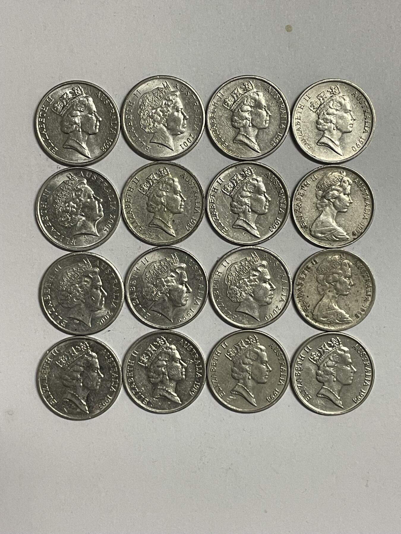 2026年第34场各国散币拍卖（总第184场） 澳大利亚5分16枚