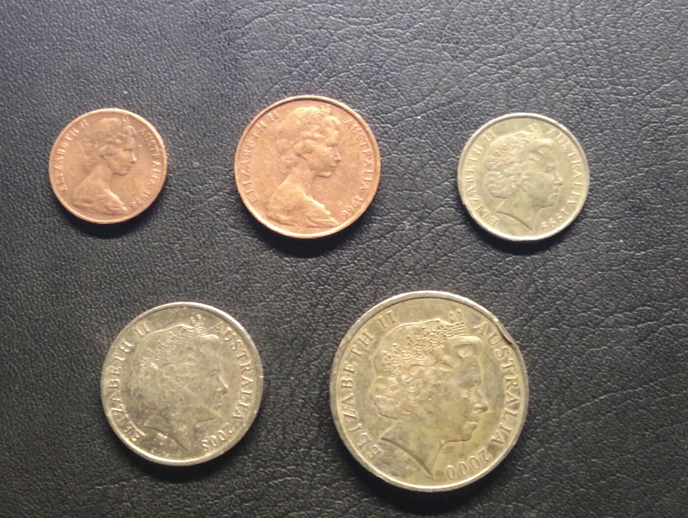 荟藏特别场次第七期——“社长的钢镚堆” 澳大利亚套币 1+2+5+10+20分