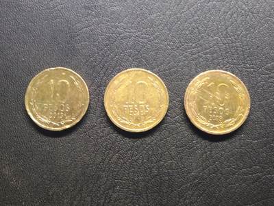 荟藏特别场次第七期——“社长的钢镚堆” - 智利10比索批量三个